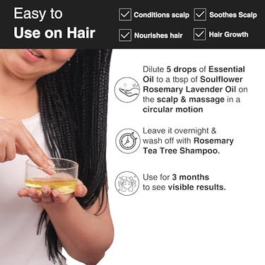 Soulflower Lemon Essential Oil | Hair Fall Control, Pimple, Acne Care, Skin Care & Oil Control | 100% Organic, Pure, Natural & Undiluted Premium Essential Oil|15ml